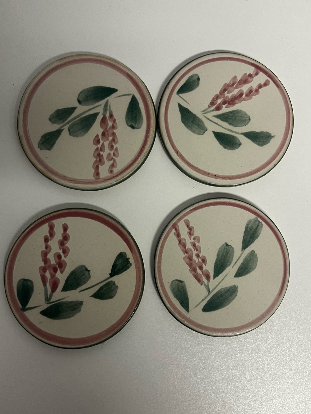 4 Pottery Coasters